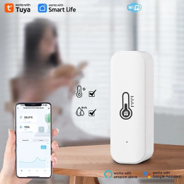 TERMOMETR CZUJNIK TEMPERATURY I WILGOTNOŚCI WIFI HIGROMETR - TUYA SMART LIFE