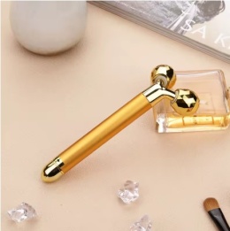 Soniczny masażer wibracyjny do twarzy z kulkową końcówką – KOLOR ZŁOTY