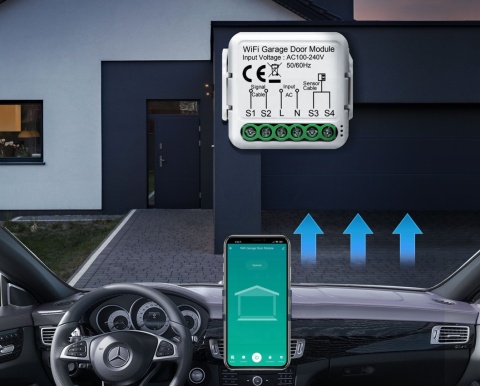 Inteligentny Sterownik Bramy WiFi – Smart Life, Tuya, Alexa, Google