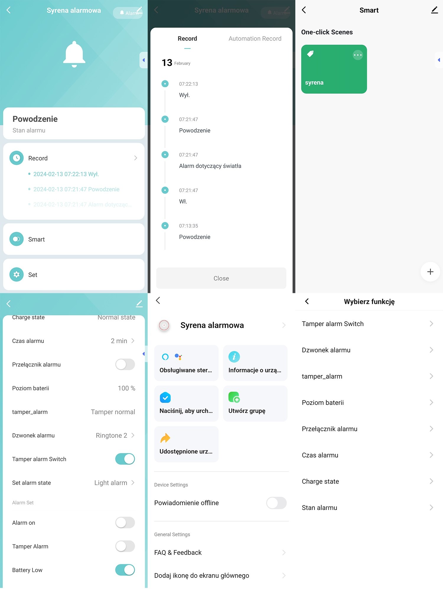 SYRENA ALARMOWA SOLARNA ZEWNĘTRZNA 95DB BEZPIECZEŃSTWO ZIGBEE TUYA Kod producenta T981